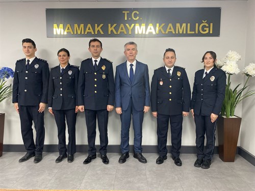 Kaymakam Sırmalı, Türk Polis Teşkilatı'nın 180. Kuruluş Yılı ve Polis Haftası Dolayısıyla İlçe Emniyet Müdürümüz ve Beraberindeki Heyeti Kabul Etti