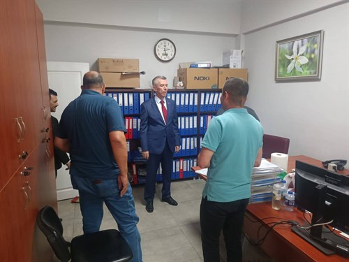 Kaymakamımız Sn Ali Sırmalı, Veda Ziyaretleri Kapsamında İlçe Tarım ve Orman Müdürlüğümüze Ziyarette Bulundu