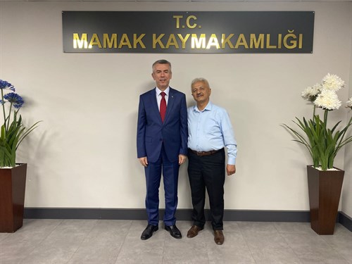 Aziz Şehidimiz Serhat Öztürk'ün Kıymetli Babası Cafer Öztürk'ten Kaymakamımız Ali Sırmalı'ya Veda Ziyareti