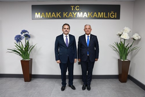 Mamak Belediye Başkanı Sn Veli Gündüz Şahin, Kaymakamımız Sn Mehmet Nebi Kaya'ya Hayırlı Olsun Ziyaretinde Bulundu